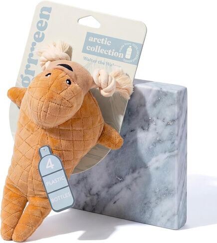 Dog Toys | Plush Toy Arctic Hare Stuffed Animal for Dogs | Small Eco Friendly Toy - Easy to Clean and Made from Non Toxic Materials in Saudi Arabia