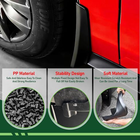 اللوحات الطينية لسيارة Toyota Sienna/Granvia 2021-2025، 4 قطع من واقيات الطين تناسب ملحقات Sienna 2021 2022 2023 2024 2025، لا تتطلب واقيات الطين مع ملحقات مجموعات الأجهزة in Kuwait
