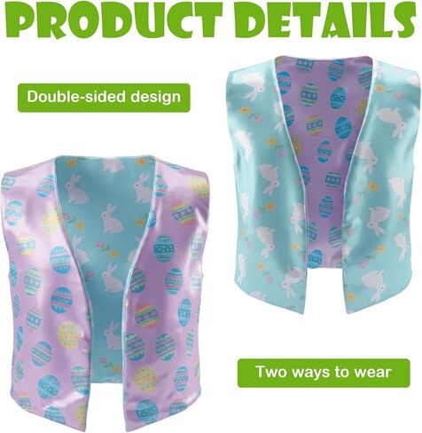 Easter Bunny Costume with Vest and Green Bow Tie, Adult Size Rabbit Character Suit for Events and Parties in Saudi Arabia