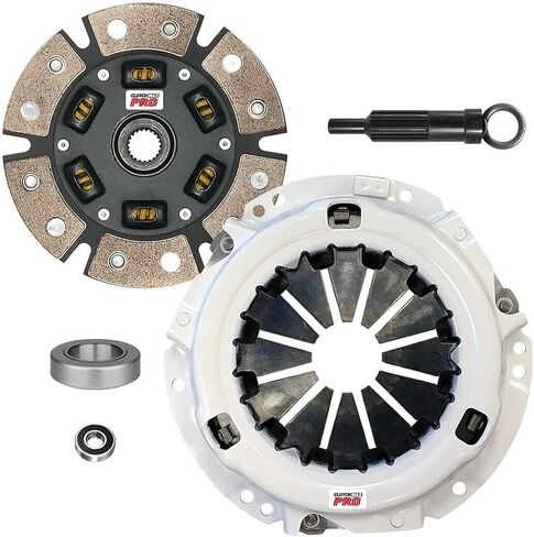 ClutchMaxPRO Performance Stage 3 Clutch Kit Compatible with 1980-1982 Toyota Corolla 1.8 3TC 5-Speed 1984-1987 Corolla DLX SR5 1.6L 4AC 1985-1987 Corolla GTS 1.6L 4AGE (CP16042HDC-ST3) in Saudi Arabia