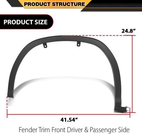 Front Fender Flares Wheel Arch Trim Opening Molding Left & Right Side Compatible with LX RX350 RX450h Base, F Sport 2016-2019 756010E080, 756020E080, LX1291100 in Saudi Arabia