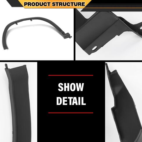 Front Fender Flares Wheel Arch Trim Opening Molding Left & Right Side Compatible with LX RX350 RX450h Base, F Sport 2016-2019 756010E080, 756020E080, LX1291100 in Saudi Arabia