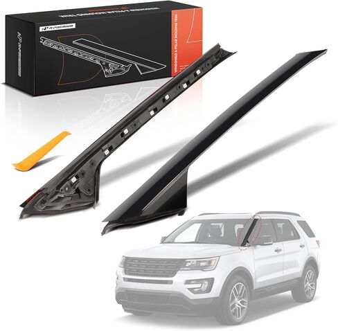 A-Premium - A-Pillar Windshield Molding - Front Right Passenger Side Trim Outer & Inner - Compatible with Ford Explorer 2011-2018 - 4 Door Utility - Replace BB5Z-7803136-AA, BB5Z-7803144-AA in Saudi Arabia