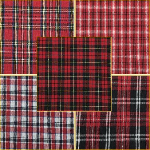 8 Pcs 18x22 Inch Gingham Fat Quarter Fabric Precut 130GSM Cotton Check for Sewing Crafting Homespun Patchwork DIY Spring Easter Project in Saudi Arabia