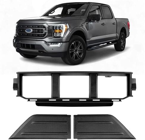 الجبهة الوفير مصبغة الحرس منصات مجموعات صالح لفورد F-150 2021 2022 2023 2024 ML3Z17B968BB ML3Z17B968BA الغطاء المركزي السفلي لوحة الكسوة إدراج in Kuwait