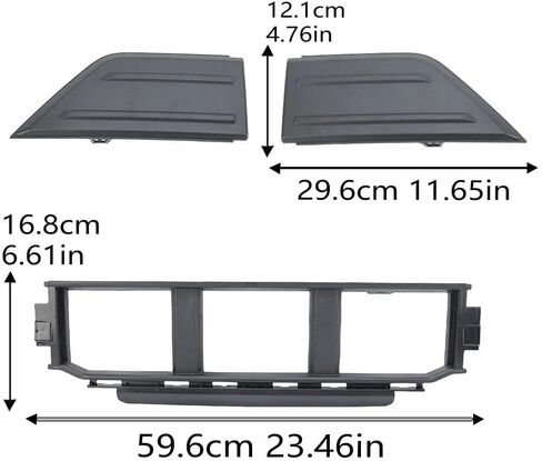 الجبهة الوفير مصبغة الحرس منصات مجموعات صالح لفورد F-150 2021 2022 2023 2024 ML3Z17B968BB ML3Z17B968BA الغطاء المركزي السفلي لوحة الكسوة إدراج in Kuwait