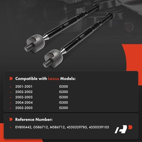 A-Premium 2 x Front Inner Tie Rod Ends, Compatible with Lexus IS300 2001 2002 2003 2004 2005 in Saudi Arabia