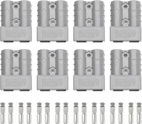 8 PCS 10-12 Gauge Battery Quick Connector, 50A Jumper Cable Quick Connect/Disconnect Plug, Battery Wire Harness Plug Kit for ATV Trailer Motor Recovery Winch Towing Systems in Saudi Arabia