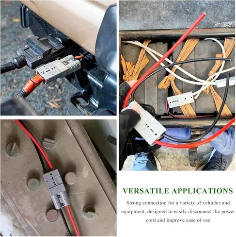 8 PCS 10-12 Gauge Battery Quick Connector, 50A Jumper Cable Quick Connect/Disconnect Plug, Battery Wire Harness Plug Kit for ATV Trailer Motor Recovery Winch Towing Systems in Saudi Arabia