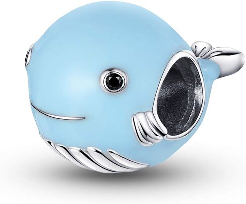 for Pandora Charm Bracelets for Women - 925 Sterling Silver Ocean Animal (Crab - Blue Whale) in Kuwait