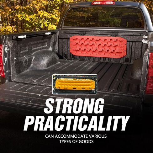 Bed Rail Recovery Board Mounts Brackets for Pickup Trucks, Heavy-Duty Adjustable Steel Traction Board Holder, Compatible with Bed Rail Systems for Off-Road Sand, Snow, Mud Recovery Tracks in Saudi Arabia