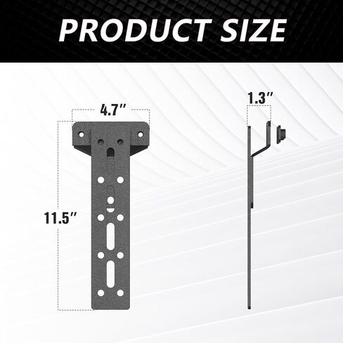 Bed Rail Recovery Board Mounts Brackets for Pickup Trucks, Heavy-Duty Adjustable Steel Traction Board Holder, Compatible with Bed Rail Systems for Off-Road Sand, Snow, Mud Recovery Tracks in Saudi Arabia