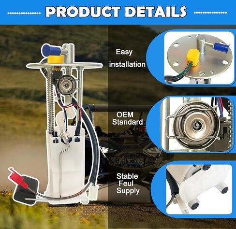 مجموعة مضخة الوقود EFI تناسب 2016-2023 Polaris Outlaw 110 Sportsman 110 0455147 0455194 0455411 مجموعة وحدة مضخة الوقود الكهربائية، 2016 2017 2018 2019 2020 2021 2022 2023 in Kuwait
