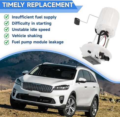 31110-C6200 Electric Fuel Pump Module Assembly Compatible with Kia Sorento 2016 2017 2018 2019 2020 2.0L 2.4L 3.3L Replacement# DFG2311, 94460-C5000, 809GE, MM048, FHY21 in Kuwait