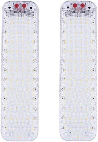 شريط أضواء LED 12 فولت، أبيض دافئ 3000 ك 13.4 بوصة 99 LED 5 وات 500 لومن، شريط إضاءة داخلي للسيارة LED مع مفتاح لمقطورة RV Van Boat Trailer Camper، حزمة من 2 in Kuwait