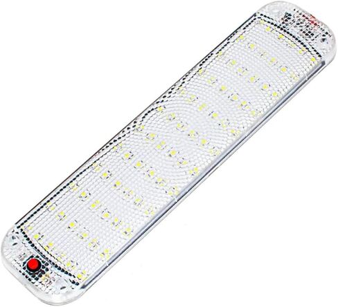 شريط أضواء LED 12 فولت، أبيض دافئ 3000 ك 13.4 بوصة 99 LED 5 وات 500 لومن، شريط إضاءة داخلي للسيارة LED مع مفتاح لمقطورة RV Van Boat Trailer Camper، حزمة من 2 in Kuwait