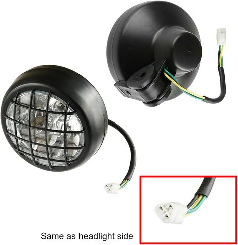 iJDMTOY 3-Pin مثلث الشكل الأمامي للمصابيح الأمامية مدخلات أنثى مع سلك ضفيرة 4 بوصة متوافق مع Yamaha 2002-06 Banshee 350 YFZ350، 2002-04 Warrior 350، 2000-05 Wolverine 350 YFM in Kuwait