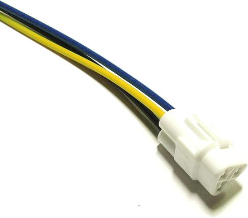 iJDMTOY 3-Pin مثلث الشكل الأمامي للمصابيح الأمامية مدخلات أنثى مع سلك ضفيرة 4 بوصة متوافق مع Yamaha 2002-06 Banshee 350 YFZ350، 2002-04 Warrior 350، 2000-05 Wolverine 350 YFM in Kuwait