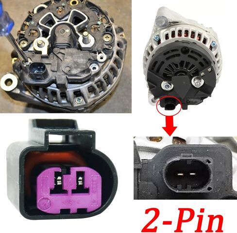 2 Wires 2-Pin Alternator Connector Wiring Harness Pigtail Plug Fit for BMW Mercedes Volks Golf Beetle AUD 367w in Saudi Arabia