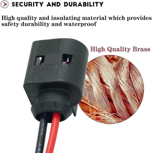 2 Wires 2-Pin Alternator Connector Wiring Harness Pigtail Plug Fit for BMW Mercedes Volks Golf Beetle AUD 367w in Saudi Arabia
