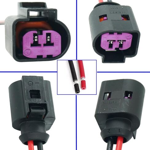 2 Wires 2-Pin Alternator Connector Wiring Harness Pigtail Plug Fit for BMW Mercedes Volks Golf Beetle AUD 367w in Saudi Arabia