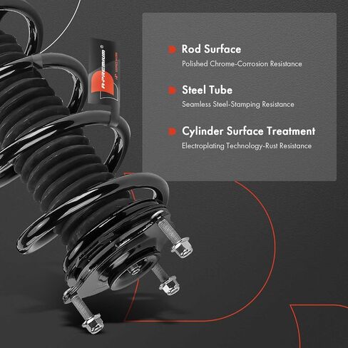 A-Premium Front Complete Struts Compatible with Honda Pilot 2016-2022 - 2x Replacement Suspension Shock Absorber with Coil Spring Assembly in Saudi Arabia