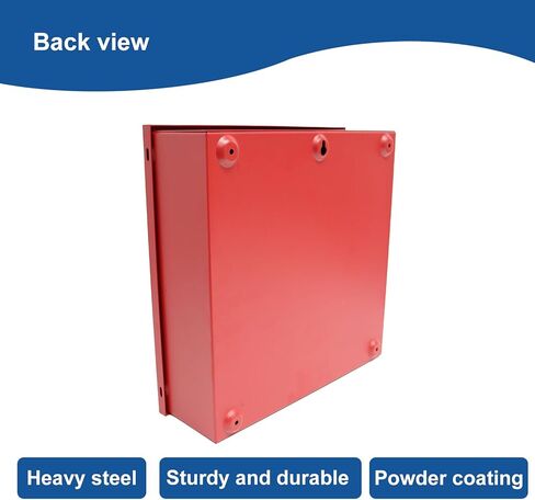System Record Documents Enclosure, for Fire Alarm System Documentation Storage, Heavy Metal, Thumb Lock, 12" x 12" x 4" in Saudi Arabia