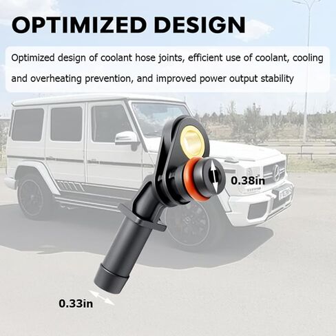 موصل خرطوم المبرد مناسب لسيارة Mercedes-Benz G63 AMG 2013 2014 2015 2016 2017 2018، شفة أنابيب مياه التبريد تحل محل 0099974272 A0099974272 in Kuwait