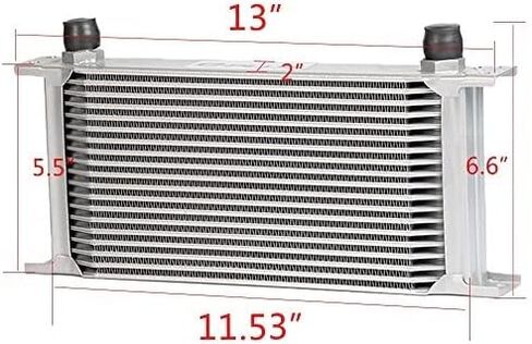 PIT66 19 Row 10AN Universal Engine Transmission Oil Cooler + Filter Sandwich Adapter in Saudi Arabia