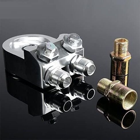 PIT66 19 Row 10AN Universal Engine Transmission Oil Cooler + Filter Sandwich Adapter in Saudi Arabia