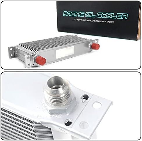 PIT66 19 Row 10AN Universal Engine Transmission Oil Cooler + Filter Sandwich Adapter in Saudi Arabia