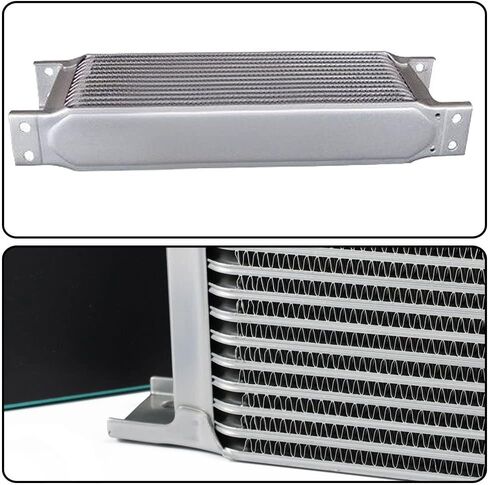 PIT66 19 Row 10AN Universal Engine Transmission Oil Cooler + Filter Sandwich Adapter in Saudi Arabia