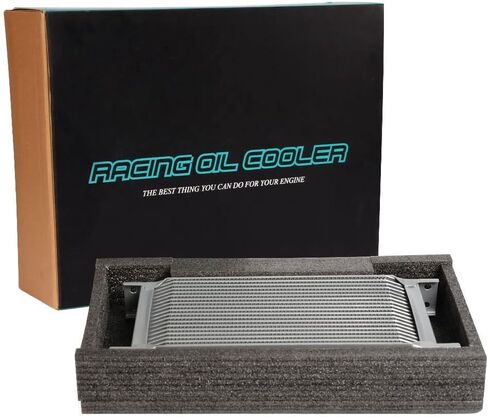 PIT66 19 Row 10AN Universal Engine Transmission Oil Cooler + Filter Sandwich Adapter in Saudi Arabia