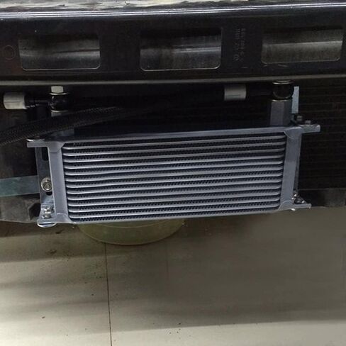 PIT66 19 Row 10AN Universal Engine Transmission Oil Cooler + Filter Sandwich Adapter in Saudi Arabia