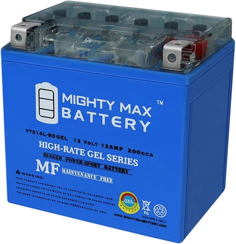 Mighty Max Battery YTX14L-BS Gel Battery for Harley Sportster 1200 Custom XL1200C 04-16 in Saudi Arabia