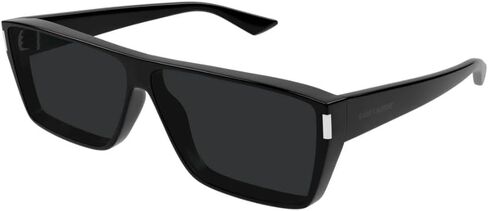 نظارة شمسية سان لوران SL 757-001 مستطيلة باللون الأسود in Kuwait