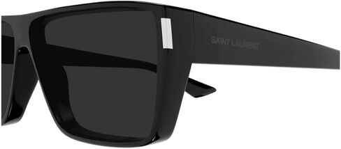 نظارة شمسية سان لوران SL 757-001 مستطيلة باللون الأسود in Kuwait