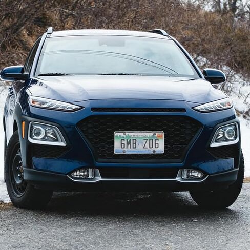 2PCS Clear License Plate Covers Transparent Flat Vehicle Tag Frame Protector with Screws & Caps 12.2 X 6.3 Inches Universal for Rv, Sedan, SUV in Kuwait