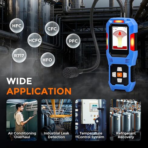كاشف تسرب غاز التبريد Bonvoisin، كاشف تسرب الفريون HVAC مع بطارية قابلة لإعادة الشحن، كشف تكييف الهواء لمركبات الكربون الكلورية فلورية، مركبات الكربون الهيدروكلورية فلورية، مركبات الكربون الهيدروفلورية، مركبات الكربون الهيدروفلورية، مركبات الكربون الهيدرو in Kuwait