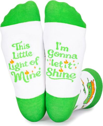 FreeNFond Dumpster Fire Socks, Funny Positive Crew Socks for Women Men, Office Gag Gifts for Coworker Boss Birthday in Kuwait