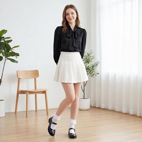 2 Pairs White Ruffle Socks for Women with Bows Lace Socks White Sock Frilly Sock for Women Dress Pants, Skirt in Saudi Arabia