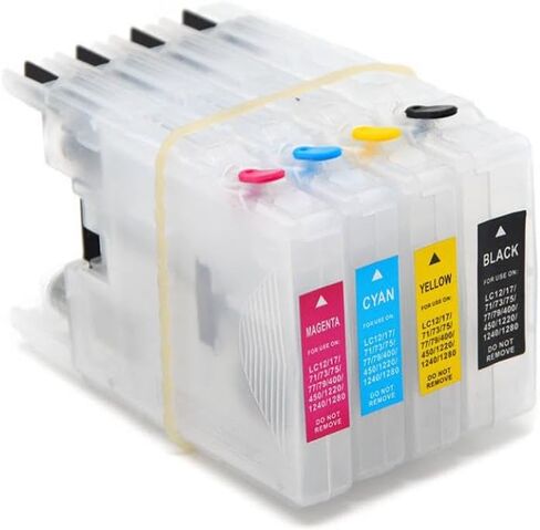 Ink Cartridge Refill LC1220 LC1240 LC1280 Compatible with DCP-J525W DCP-J725DW DCP-J925DW MFC-J430W MFC-J5910DW MFC-J625DW MFC-J6510DW Printer Models in Saudi Arabia