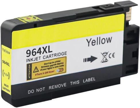 خرطوشة حبر متوافقة لـ 964 964XL تعمل مع طابعات OfficeJet Pro 9010 9012 9013 9014 9015 9016 9018 9022 9023 9026 9027 9028 9020 9019 9025(1PC-Y) in Kuwait