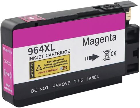 خرطوشة حبر متوافقة لـ 964 964XL تعمل مع طابعات OfficeJet Pro 9010 9012 9013 9014 9015 9016 9018 9022 9023 9026 9027 9028 9020 9019 9025(1PC-Y) in Kuwait