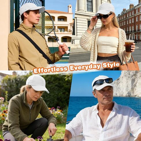 ZOORON Baseball Cap for Men Women, Dad Hat Unstructured Low Profile, Soft Brim Adjustable Plain Baseball Hat for Outdoor Golf in Saudi Arabia