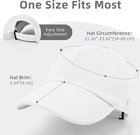 ZOORON Baseball Cap for Men Women, Dad Hat Unstructured Low Profile, Soft Brim Adjustable Plain Baseball Hat for Outdoor Golf in Saudi Arabia