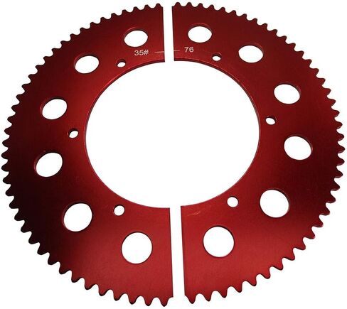 OMB Warehouse Pit Parts Split Sprocket - 76 Tooth - 35 Chain in Kuwait