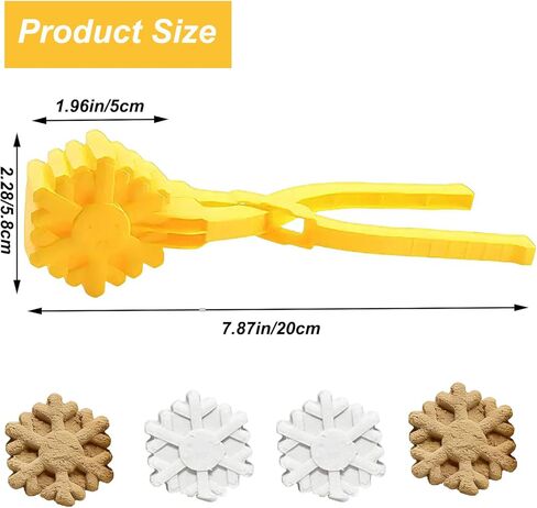 4 قطع من مشابك صانعة كرات الثلج للأطفال، مشابك صانعة كرات الثلج على شكل كرة قدم من البلاستيك لألعاب قالب الثلج، مثالية للاستخدام في الأماكن الخارجية والشتوية وأداة صنع كرات الثلج على الشاطئ (كرة القدم) in Kuwait