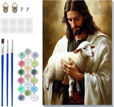 NAIMOER Easter Paint by Numbers Kits for Adults Beginner with Wooden Framed, Eggs Flower Color by Numbers on Canvas Painting Kits for Adults, Easy Paint DIY Acrylic for Home Wall Decor 8X12 Inch in Saudi Arabia