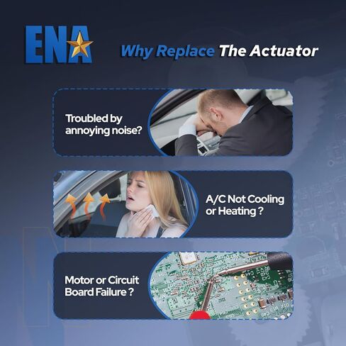 ENA HVAC Air Blend Door Actuator 604-290 Compatible with Ford F150 Lightning Lobo Expedition F250 F350 F450 F550 F600 Super Duty Lincoln Navigator 2015-2023 Replaces FL3Z19E616B FL3Z19E616E 604290 in Kuwait